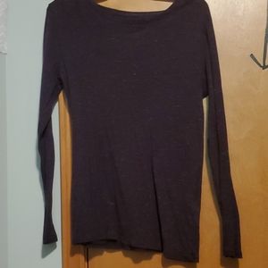 Long sleeve purple shirt